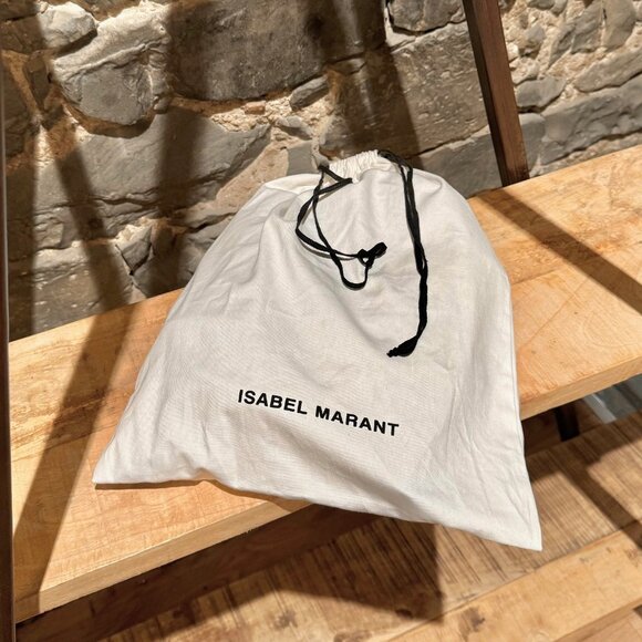 Isabel Marant Garrett Metallic Gold Heeled Accent Booties - Picture 11 of 11